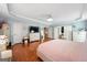 Large primary bedroom showcasing trey ceilings, great natural light, and ensuite bathroom at 3015 Gold Creek Dr, Villa Rica, GA 30180