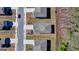 Aerial view of the street highlights the house among well-spaced homes at 1659 Hay Patch Ln, Loganville, GA 30052