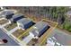 This aerial view highlights the home's location within the neighborhood at 1659 Hay Patch Ln, Loganville, GA 30052