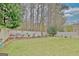 Expansive backyard with manicured lawn, privacy fence, and landscape design at 221 Collierstown Way, Peachtree City, GA 30269