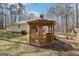 A view of the gazebo in the backyard, perfect for relaxation and gatherings at 179 Green Valley Rd, Fayetteville, GA 30214