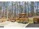 View of custom gazebo with potted plants along the patio and ramp at 179 Green Valley Rd, Fayetteville, GA 30214