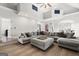Spacious living area with high ceilings, modern decor, and hardwood floors at 90 Oak Walk, Villa Rica, GA 30180