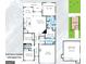 Layout of the home featuring a living room, kitchen, bedrooms, garage and bonus room at 2455 Westlington Cir, Cumming, GA 30040
