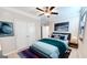 Bedroom with a luxurious bed, neutral carpet, and decor at 2455 Westlington Cir, Cumming, GA 30040