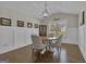 Dining room with a round wood table and a light fixture at 196 Old Highway 92, Fayetteville, GA 30215