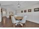 Open dining room featuring hardwood floors and neutral decor at 196 Old Highway 92, Fayetteville, GA 30215