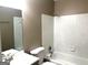 Bathroom with tub and single sink vanity at 1273 Baywood Gln, Lithonia, GA 30058