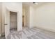 Neutral bedroom with open closet and carpet floors at 721 Wedowee St, Bowdon, GA 30108