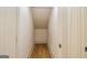 An attic storage area or hallway with wooden floors at 721 Wedowee St, Bowdon, GA 30108