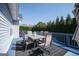 View of the large back deck with outdoor furniture and lots of space to relax at 106 Victoria Way, Carrollton, GA 30116