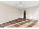 Bedroom with a hardwood floor and views to the outdoors at 679 Bo Bo Banks Rd, Grantville, GA 30220