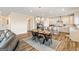 Open concept kitchen and dining area with table at 814 Parker Pass, Peachtree City, GA 30269
