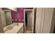 Bathroom features double vanity, white cabinets, and a view to another room at 255 Squire Ln, Fayetteville, GA 30214