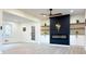 A spacious living room with a modern fireplace, floating shelves, and stylish decor at 6268 Mount Zion Blvd, Morrow, GA 30260