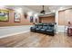 Home theater with comfortable seating for movie nights and gatherings, a perfect entertainment space at 3863 Rosebay Way, Conyers, GA 30094