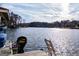 Scenic lake view from the dock, showcasing the serene waterfront and surrounding landscape at 2304 Larchmont Ct, Villa Rica, GA 30180