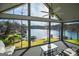 Bright sun room with a beautiful lake view, perfect for relaxation and enjoying nature at 2304 Larchmont Ct, Villa Rica, GA 30180