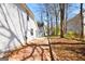 The backyard features a charming brick patio, perfect for outdoor relaxation and entertainment at 626 N Fairfield Dr, Peachtree City, GA 30269