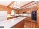 Spacious kitchen with hardwood floors, center island, and plenty of cabinet space at 222 Providence Rd, Fayetteville, GA 30215