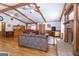 Cozy living room with hardwood floors, exposed beams, and natural light at 222 Providence Rd, Fayetteville, GA 30215