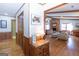 Bright and airy living room with hardwood floors and a cozy fireplace at 222 Providence Rd, Fayetteville, GA 30215