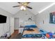Bedroom featuring a ceiling fan, and carpet flooring at 1191 Berryhill Dr, Lithonia, GA 30058