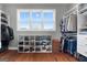Well-organized walk-in closet with custom shelving and ample storage space at 105 Coogler Way, Brooks, GA 30205