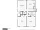Second floor plan featuring bedrooms, closets, and bathrooms, designed for comfortable living at 1343 Burbank Trl, Morrow, GA 30260
