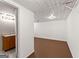 Basement shows a partial bathroom with a single sink vanity and open space at 370 Burton Dr, Douglasville, GA 30134