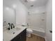 Updated bathroom with sleek vanity, modern fixtures, and a well-maintained shower-tub combination at 1433 Butler St, Jonesboro, GA 30236