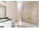 Bathroom featuring a shower and bathtub combination at 2536 Lancewood Ln, Lithonia, GA 30058