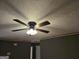 Ceiling fan with lights in a room featuring neutral walls and classic trim for a comforting ambiance at 634 S Jeff Davis Dr, Fayetteville, GA 30215