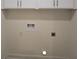 Laundry room hookups with white trim at 22638 Salem Church Rd, Metter, GA 30349
