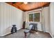 Bedroom with work out equipment, including bench and dumbbell rack at 509 Eskew Rd, Mcdonough, GA 30252