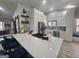 Bright kitchen features a spacious island, stainless steel appliances, and stylish backsplash at 5802 Bay Pointe Sound Nw, Acworth, GA 30101