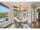 Cozy breakfast nook with views of the pool at 3149 Hidden Falls Ne Dr, Buford, GA 30519