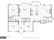 First floor floorplan featuring kitchen, living room, dining room, office, and bedroom at 3149 Hidden Falls Ne Dr, Buford, GA 30519