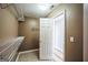 Walk-in closet featuring metal shelving with neutral paint color walls at 132 Westmont Way, Tyrone, GA 30290