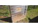 Rustic wooden address sign displaying the house number at 1901 E Farris Ave, East Point, GA 30344