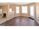 Breakfast nook with tile flooring, windows, and an exterior door to the backyard at 159 Courtneys Ln, Fayetteville, GA 30215
