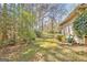 Green backyard featuring mature landscaping on a sunny day at 110 Sycamore Bnd, Fayetteville, GA 30214