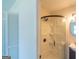 Bathroom features a stand up shower, dark vanity, and modern fixtures at 2282 Tiffany Ct, Jonesboro, GA 30236