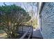 Exterior deck area, painted brick, with a view of the back yard at 2282 Tiffany Ct, Jonesboro, GA 30236