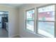 Bright interior shot with large windows and view of the backyard and modern appliances at 2282 Tiffany Ct, Jonesboro, GA 30236