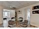 Basement dining room features modern furnishings and easy access to other rooms at 4852 Jacobs Cove Pt, Buford, GA 30519