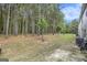 Spacious backyard surrounded by tall trees providing privacy and a natural setting at 1310 Rogers Trce, Lithonia, GA 30058
