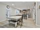 Dining area and kitchen featuring stainless steel appliances at 205 Valley View Dr, Tyrone, GA 30290