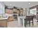 Kitchen featuring stainless steel appliances and an island with seating at 205 Valley View Dr, Tyrone, GA 30290