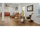 Open-concept dining area with hardwood floors and modern decor at 109 Bowen Cir, Atlanta, GA 30313